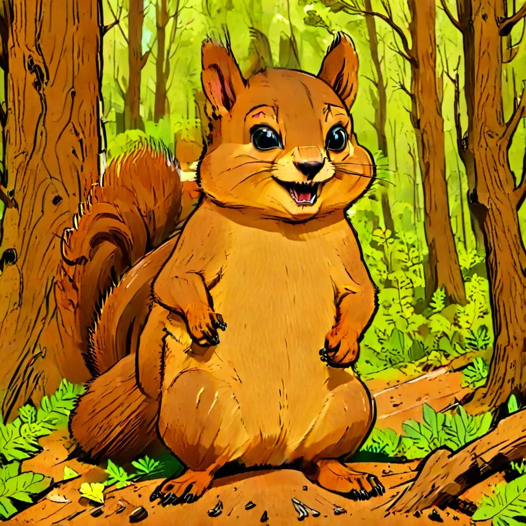 Jak narysować leśną wiewórkę?