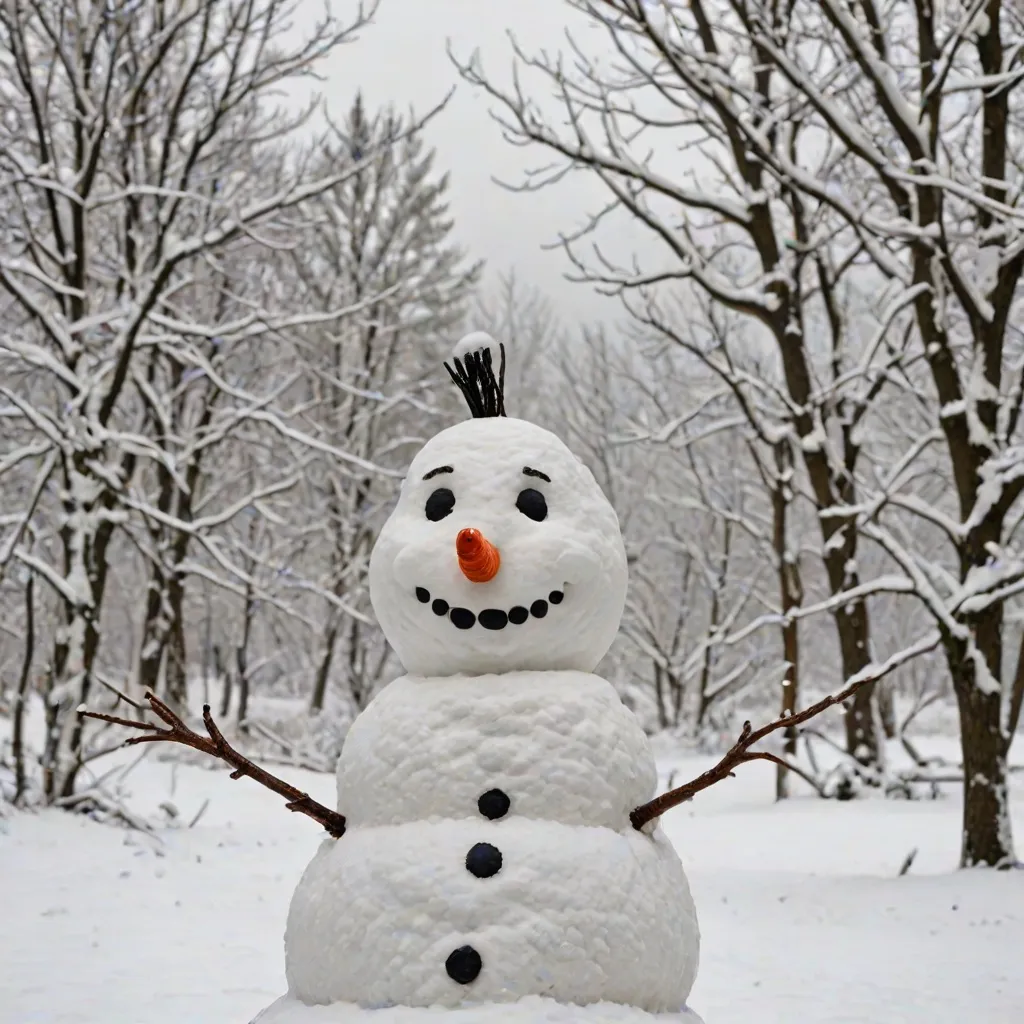 Jak narysować zimowego bałwana?